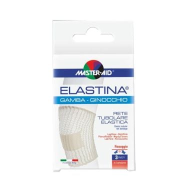 Rete tubolare elastica ipoallergenica master-aid elastina gamba/ginocchio 3 mt in tensione calibro 5 - 