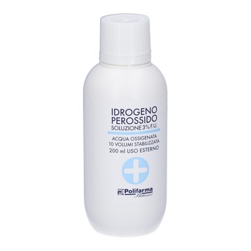Perossido idrogeno 3% 200 ml acqua ossigenata 10 volumi stabilizzata - 
