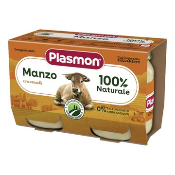 Plasmon omogeneizzato manzo 120 g x 2 pezzi - 