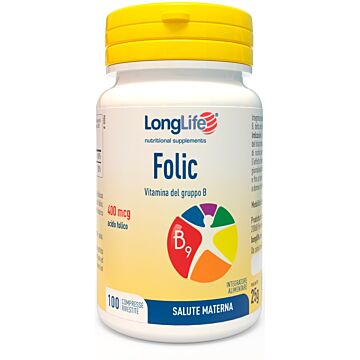 Longlife folic 400 mcg 100 compresse - 
