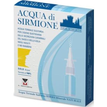 Acqua sirmione minerale naturale 6 fiale 15 ml - 