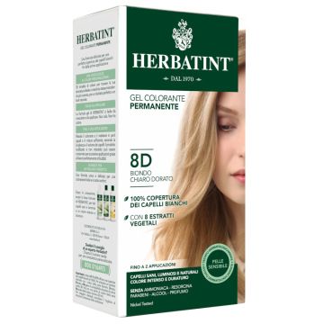 Herbatint 8d biondo chiaro dorato 150 ml - 