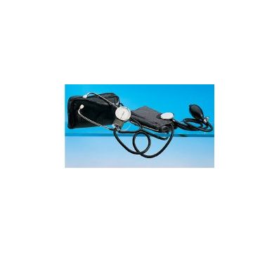 Sfigmomanometro aneroide ad alta precisione con fonendoscopio  bracciale con chiusura in velcro  cus - 