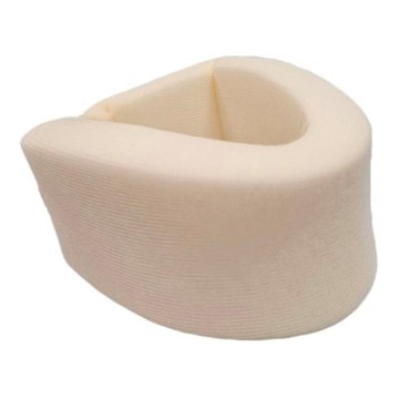 Collare cervicale morbido misura media per artrosi cervicale e colpo di frusta regolazione della circonferenza tramite cinghie posteriori in velcro. altezza 10cm - 