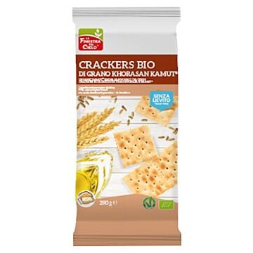 Fsc crackers di kamut senza lievito bio vegan con olio extravergine di oliva 290 g - 