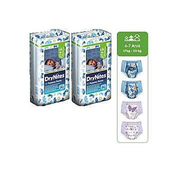 Huggies drynites boy pyjama pants 4/7 anni medium 17/30kg pacco singolo 10 pezzi - 