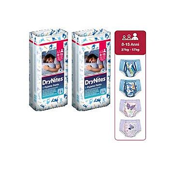 Huggies drynites 8/15 anni boy l 27/57kg pacco singolo 9 pezzi - 