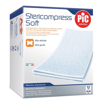 Garza compressa in tessuto non tessuto 10x10cm 25 pezzi x 4 buste - 