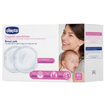 Chicco coppetta assorbilatte antibatterica 60 pezzi - 