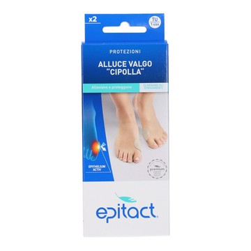Protezione per alluce valgo epitact in silicone con epithelium activ 2 pezzi - 