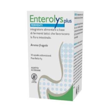Enterolys plus 30 capsule acidoresistenti aroma fragola - 