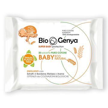 Biogenya eco natural salviettina baby cotone 20 pezzi - 