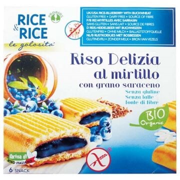 Rice&rice riso delizia mirtillo e grano saraceno 6 x 33 g - 