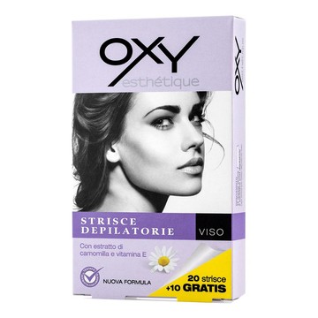 Oxy strisce depilatorie viso 20 pezzi - 