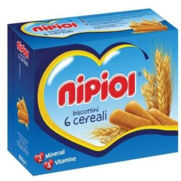 Nipiol biscottini 6 cereali 800 g - 