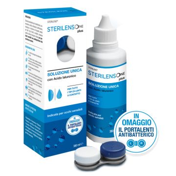 Soluzione unica sterilens one plus con acido ialuronico 380 ml - 