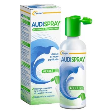 Audispray adult 12+ soluzione di acqua di mare ipertonica spray senza gas detersione orecchio 50ml - 