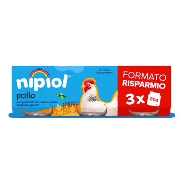 Dieterba omogeneizzato pollo 3 pezzi 80 g - 