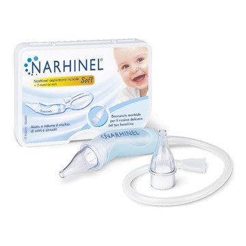Aspiratore nasale narhinel soft 1 pezzo + 2 ricambi - 