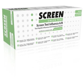Screen test rapido virus influenza a/b tampone nasale/faringeo test influenza - 
