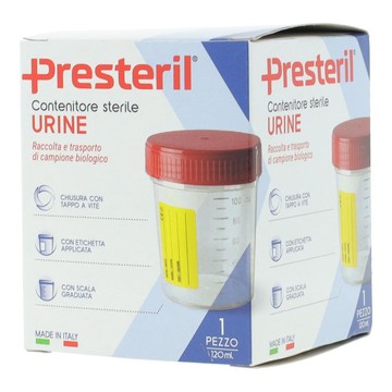 Contenitore urina con tappo medipresteril capacita' 120ml