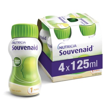 Souvenaid vaniglia cluster 4 x 125 ml - 