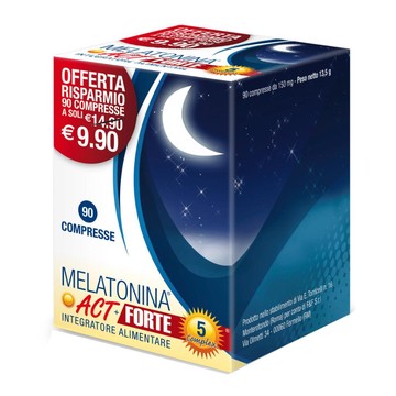 Melatonina act 1mg + forte 5 complex 90 compresse - 