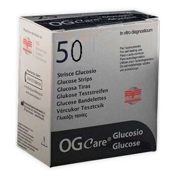 Strisce misurazione glicemia ogcare 50 pezzi - 