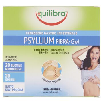 Psyllium fibra gel gusto kiwi prugna 20 bustine monodose - 