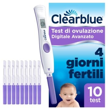 Test di ovulazione clearblue digitale avanzato 10 pezzi - 