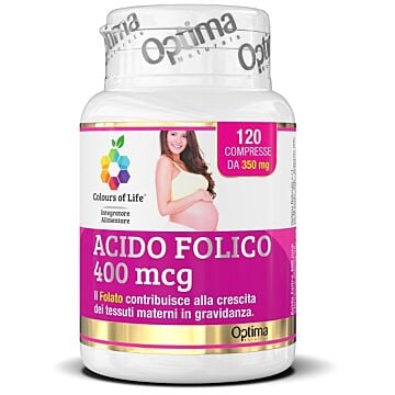Colours of life acido folico 400 mcg 120 compresse 350 mg - 