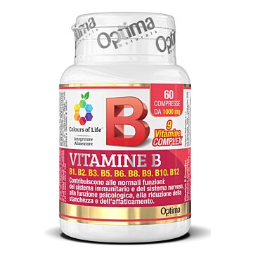 Colours of life vitamine b complex 60 compresse 1000 mg - 