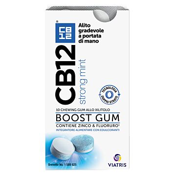 Cb12 boost 10 chewing-gum zinco e fluoruro new formulation - 