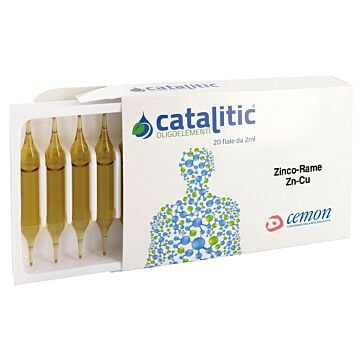 Catalitic oligoelementi zinco rame zn-cu 20 fiale 2 ml - 