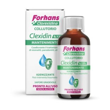 Forhans collutorio con clorexidina 0,12 clexidin senza alcool 200 ml - 