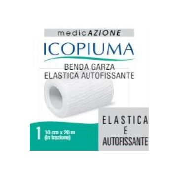 Benda garza elastica icopiuma autofissante cm 10 x 20 mt - 