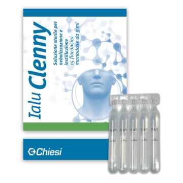 Ialu clenny 15 flaconcini 5 ml soluzione sterile per nebulizzazione e instillazione con acido ialuro - 