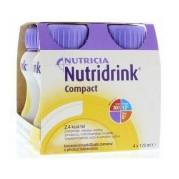 Nutricia nutridrink compact gusto banana 4 bottiglie da 125 ml - 