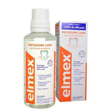 Elmex protezione carie collutorio fluoruro amminico 400 ml - 