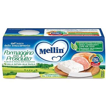 Mellin baby formaggino con prosciutto 2 x 80 g - 