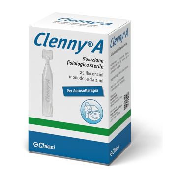 Clenny a soluzione fisiologica sterile per aerosolterapia 25 flaconcini monodose da 2 ml - 
