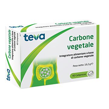 Carbone vegetale teva 40 compresse 16,2 g - 