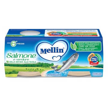 Mellin omogeneizzato salmone 2 x 80 g - 