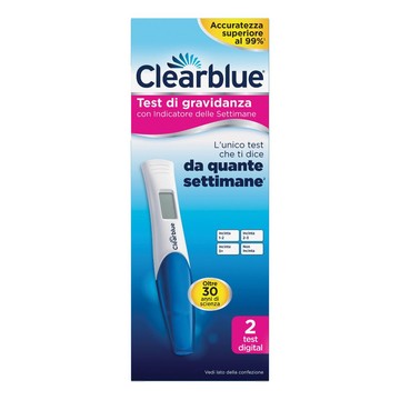 Test di gravidanza clearblue con indicatore delle settimane 2 pezzi - 