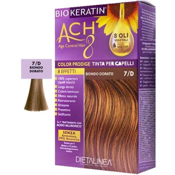 Biokeratin ach8 color prodige 7/d biondo dorato - 