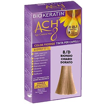 Biokeratin ach8 color prodige 8/d biondo chiaro dorato - 