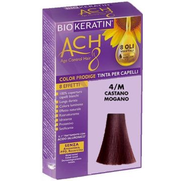 Biokeratin ach8 color prodige 4/m castano mogano - 