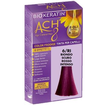 Biokeratin ach8 color prodige 6/ri biondo scuro rosso intenso - 