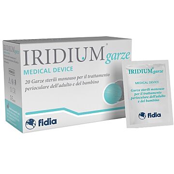 Iridium garza oculare medicata in tessuto non tessuto 20 pezzi - 