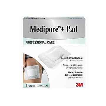 Medicazione medipore+pad 5x7,2cm 5pezzi - 